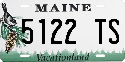ME license plate 5122TS