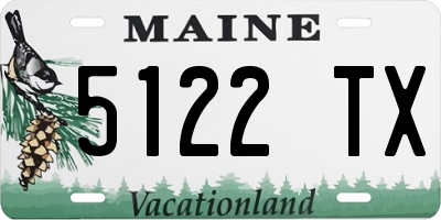 ME license plate 5122TX