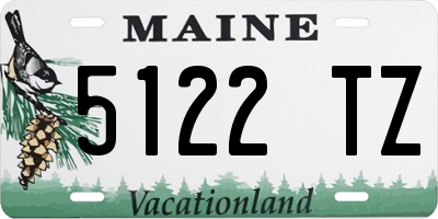 ME license plate 5122TZ
