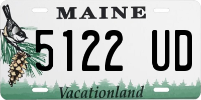 ME license plate 5122UD