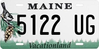 ME license plate 5122UG