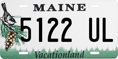 ME license plate 5122UL