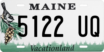 ME license plate 5122UQ