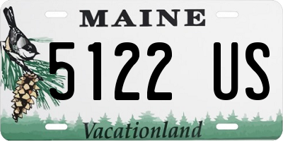 ME license plate 5122US