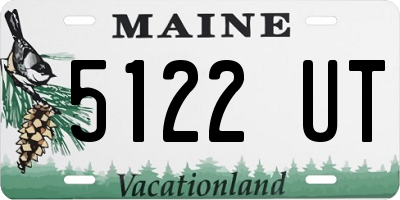 ME license plate 5122UT