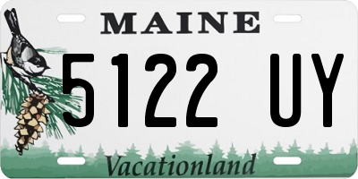 ME license plate 5122UY