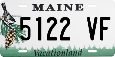 ME license plate 5122VF