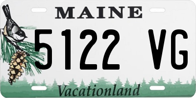 ME license plate 5122VG