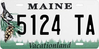 ME license plate 5124TA
