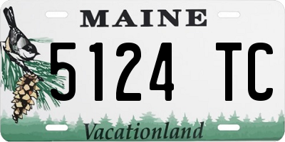 ME license plate 5124TC