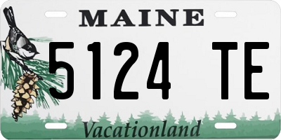 ME license plate 5124TE