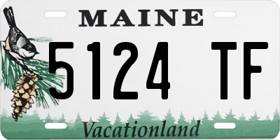ME license plate 5124TF