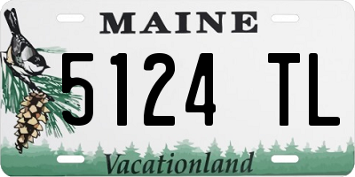 ME license plate 5124TL