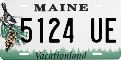 ME license plate 5124UE