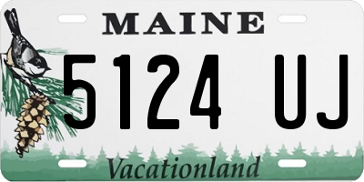 ME license plate 5124UJ