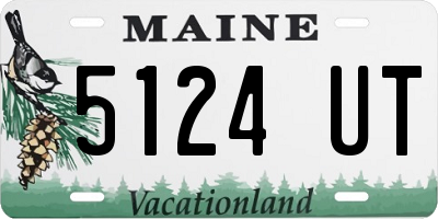 ME license plate 5124UT