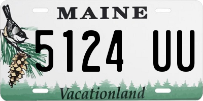 ME license plate 5124UU