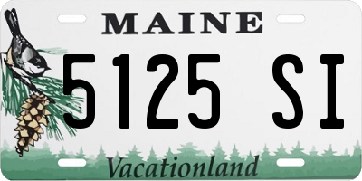 ME license plate 5125SI