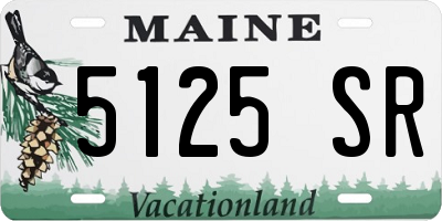 ME license plate 5125SR