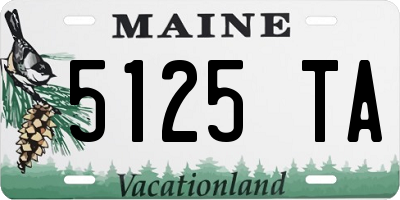 ME license plate 5125TA