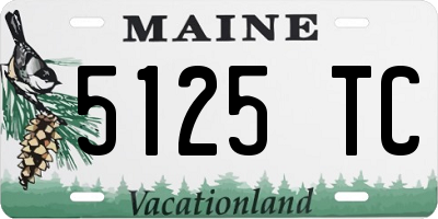 ME license plate 5125TC