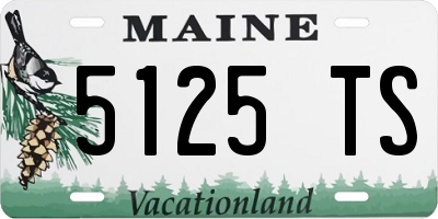 ME license plate 5125TS