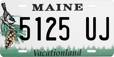 ME license plate 5125UJ