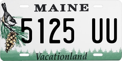 ME license plate 5125UU