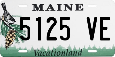 ME license plate 5125VE