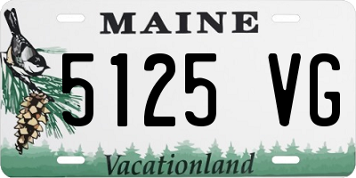 ME license plate 5125VG