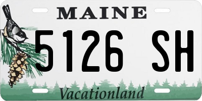 ME license plate 5126SH