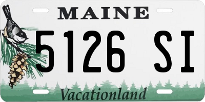 ME license plate 5126SI