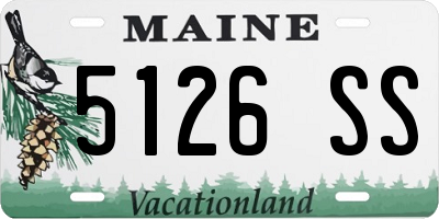 ME license plate 5126SS