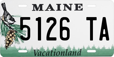 ME license plate 5126TA