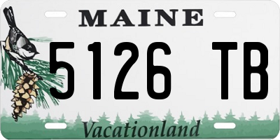 ME license plate 5126TB