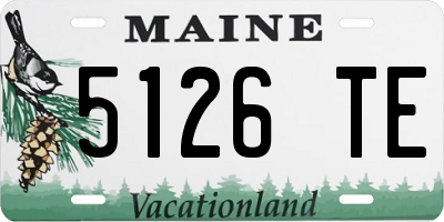 ME license plate 5126TE