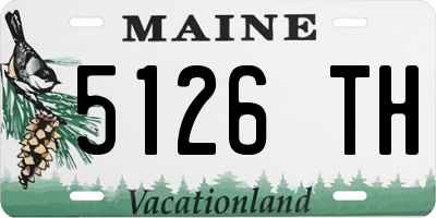 ME license plate 5126TH