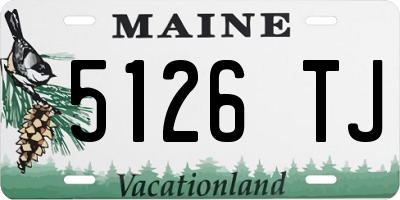 ME license plate 5126TJ