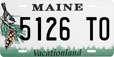 ME license plate 5126TO