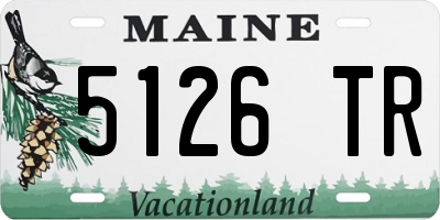 ME license plate 5126TR