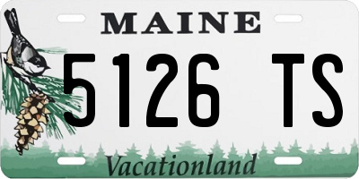 ME license plate 5126TS