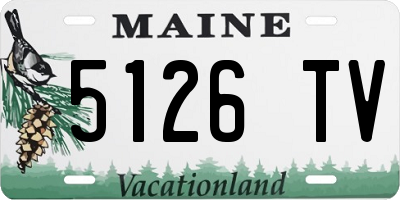 ME license plate 5126TV