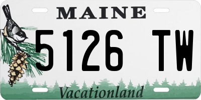 ME license plate 5126TW