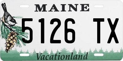 ME license plate 5126TX
