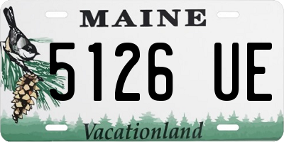 ME license plate 5126UE