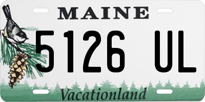ME license plate 5126UL