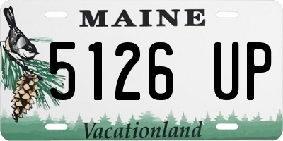 ME license plate 5126UP