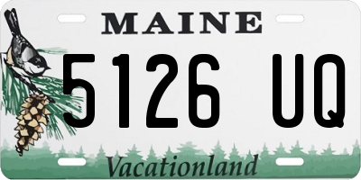 ME license plate 5126UQ