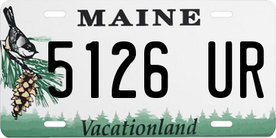 ME license plate 5126UR