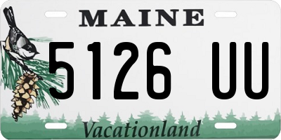 ME license plate 5126UU